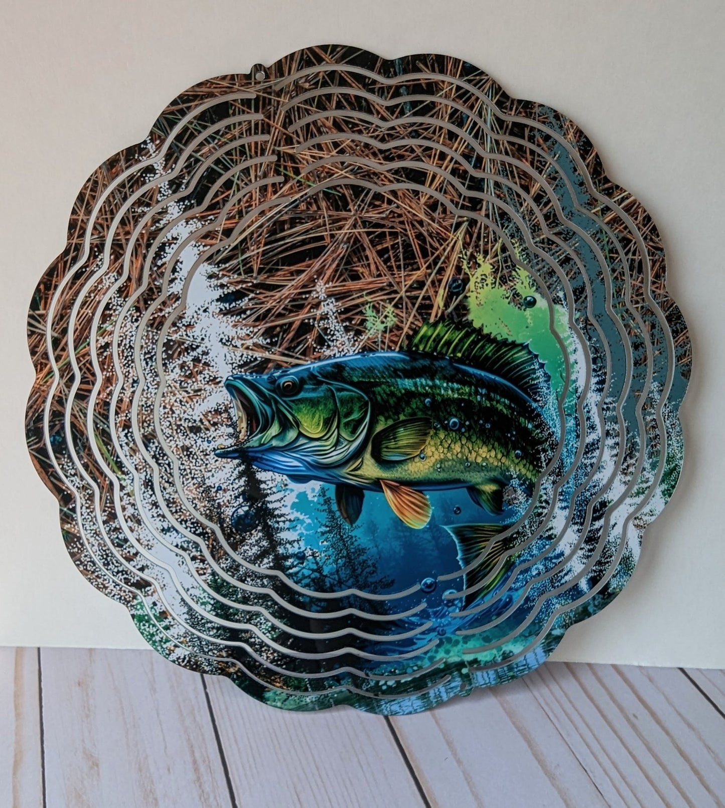 Bass Fish Wind Spinner - Shoreline Crafter