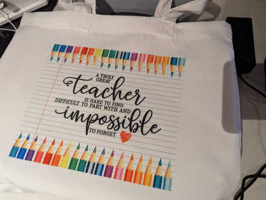 Teacher Appreciation Tote Bag - Shoreline Crafter