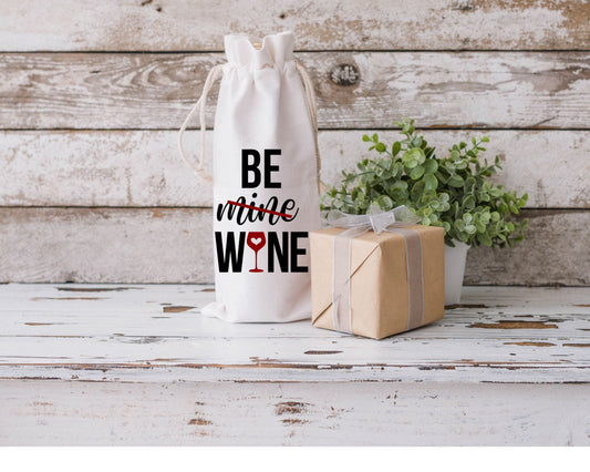 Be (Mine) Wine Bag - Shoreline Crafter