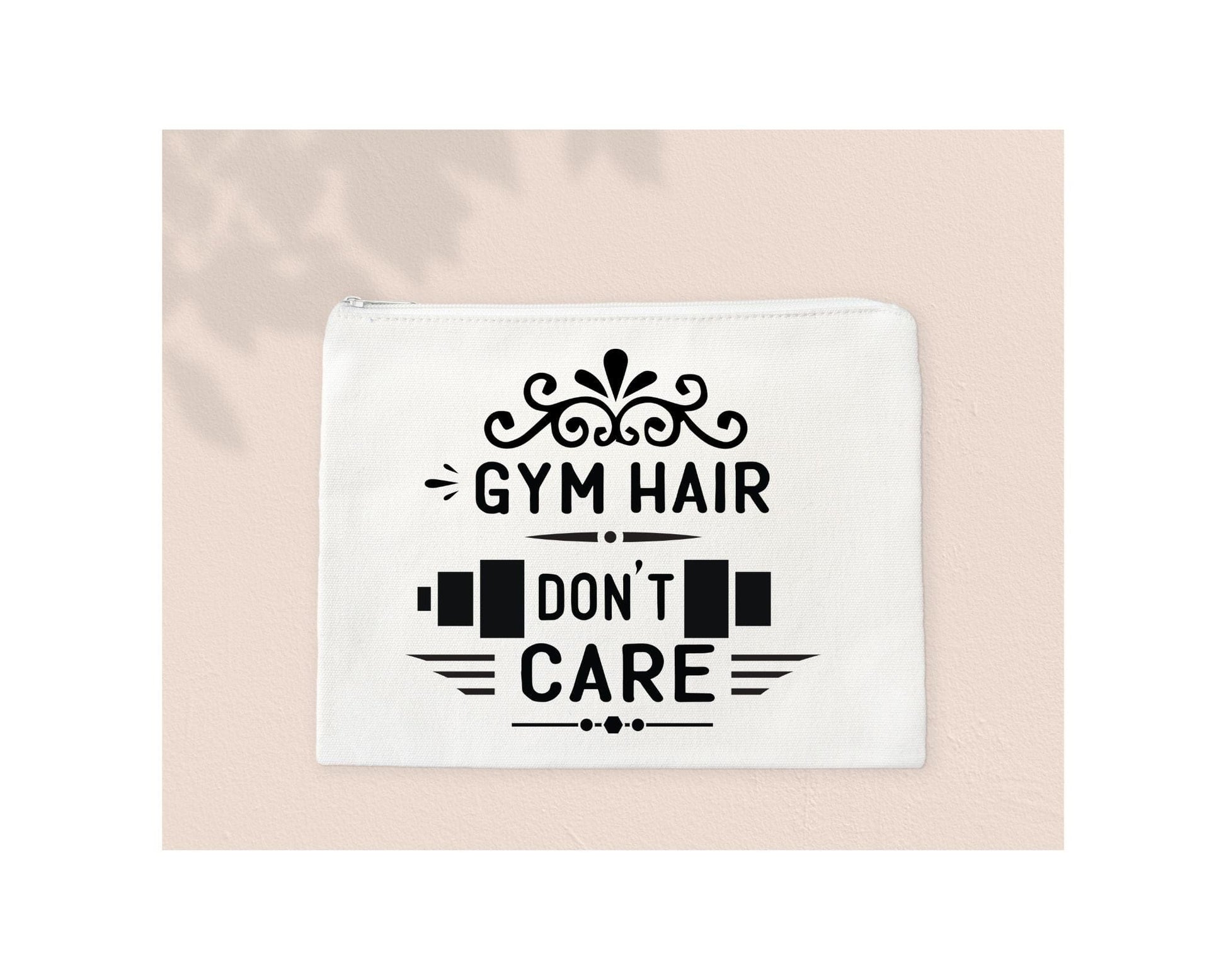 Gym Hair Don't Care Cosmetics Bag - Shoreline Crafter