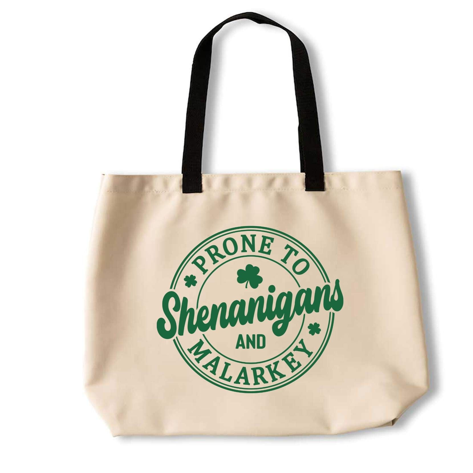 St. Patrick's Day Prone to Malarkey Tote Bag - Shoreline Crafter